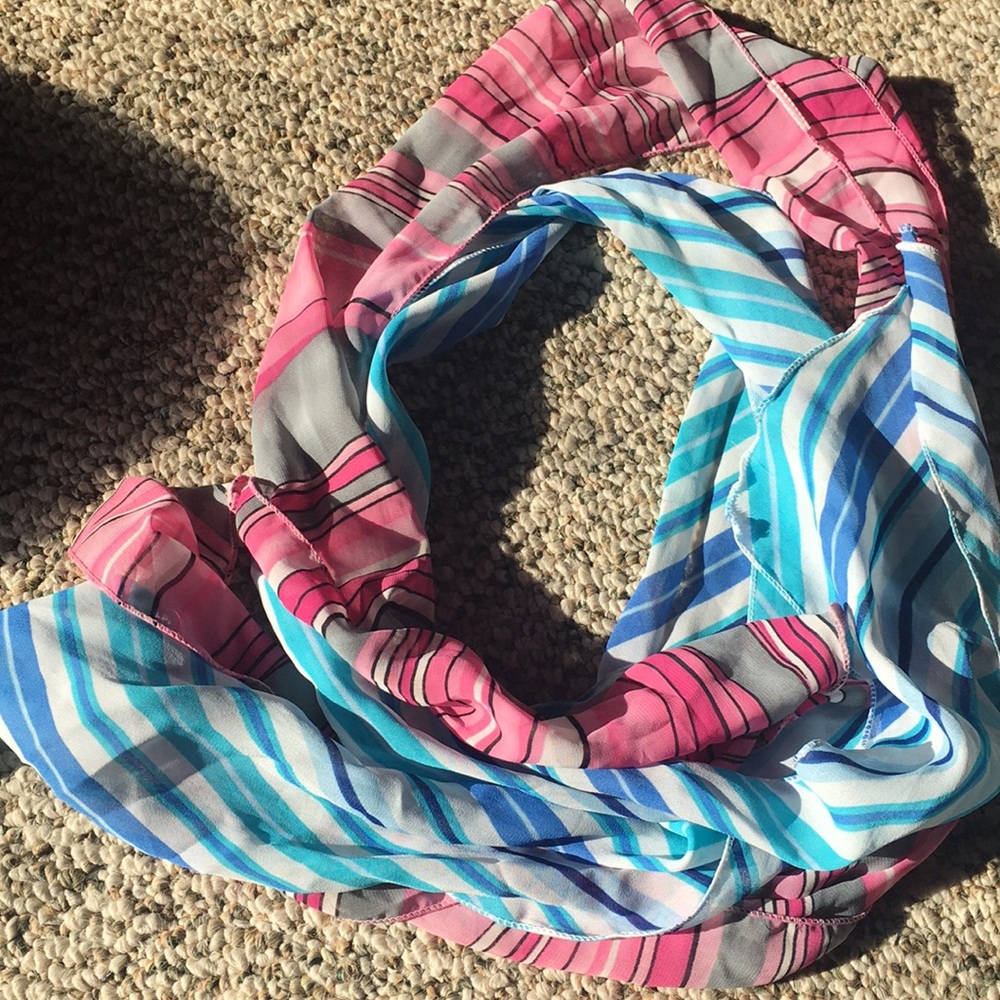 2 Pucci Style Scarves Pink and Blue